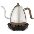 Brewista Artisan Stainless Steel Elektrischer Wasserkocher 1,0 L mit Temperaturregelung und Schwanenhalsauslauf - Slow Coffee Barista BA10VKVDE-SS - Silber