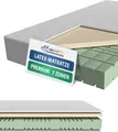 AM Qualitätsmatratzen | Premium Latex-Matratze 90x200 cm | H2 | Kaltschaummatratze mit 4 cm Latex-Auflage | 23 cm Höhe | Germany | 90 x 200 cm