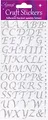 Eleganza Oaktree Crafts Stilisiertes Alphabet-Set, Silber Nr. 66 Alphabet-Set Silber