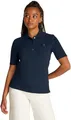Tommy Hilfiger Damen Poloshirt Kurzarm 1985 Pique Regular Fit, Blau (Dark Blue), XS