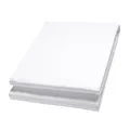 Walimex pro Stoffhintergrund 2,85 x 6 m weiß, Fotohintergrund aus Polyester 120 g/m², Hintergrund aus Stoff mit Tunnel für Hintergrundsystem, Backdrop ideal für Fotostudio