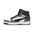 PUMA Unisex Rebound V6 Turnschuhe, Puma White Puma Black Shadow Gray, 42.5 EU