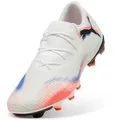 PUMA FUTURE 8 MATCH LOW FG/AG Fußballschuh für Rasen- und Kunstrasenplätze, leichtes Mesh-Obermaterial weiß 46 EU