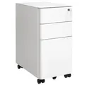 SONGMICS Rollcontainer weiß 3 Auszüge 30,0 x 46,0 x 59,2 cm OFC030W01 Sofort