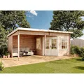Carlsson Gartenhaus Carl-28 Pultdach Imprägniert 578 cm x 274 cm