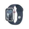 Apple Watch Series 9 [GPS + Cellular, inkl. Sportarmband S/M sturmblau] 41mm A W