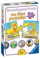 9 x 2 Teile Ravensburger Kinder Puzzle first puzzles Tierische Baustelle 03074
