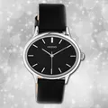 Oozoo Damenuhr Timepieces C10944 schwarz Lederarmband Quarz Analoguhr UOC10944