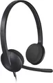Komfortable Kopfhörer mit Mikrofon für Büro und Zuhause Headset in Schwarz