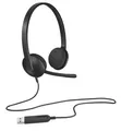 Logitech H340 Kopfhörer mit Mikrofon, Stereo-Headset, Verstellbares Mikrofon mit
