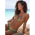 LASCANA Push-Up-Bikini-Top Malia, mit tropischem Print grün 40