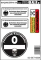 Autoaufkleber Set Sticker Tuning Feinstaub Fahrzeug
