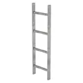 Munk Schachtleiter Stahl feuerverzinkt 300mm Lichte Weite 4 Sprossen (Gerüst, 112 cm) (060004)