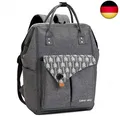 Lekesky Rucksack Damen Schultasche mit Laptopfach & Anti Diebstahl Tasche, 15.6