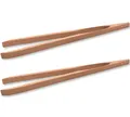 BURI Grillzange 2x Holz Grillzange Buchenholz 48cm langGrillbesteck Küchenzange