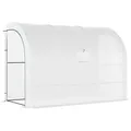 Outsunny - Gewächshaus - 300Lx150Wx213Hcm - Weiß