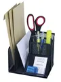 WEDO Utensilienst„nder Office, 4 F„cher, Drahtmetall,schwarz
