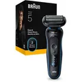 Braun Elektrorasierer Series 5, 52-B1000s, blau, Wet & Dry