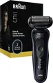 Braun Series 5 52-B1000s Rasierer Akku schwarz/blau Nass/Trocken 3-Flex