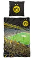 BVB 16802800 - BVB Bettwäsche Südtribüne, Baumwolle, 135x200cm/80x80cm, Borussia