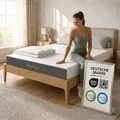 Arensberger Matratze Anna 160x200cm Höhe 13cm | NANOCELL® Gel-Schaum | Mittelfest H3 | Premium-Bezug 240g/m² | 60°C waschbar | Kaltschaum-Matratze 160x200 | Note 1,1 | Öko-Tex Zertifiziert