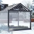 Abdeckplane Gewebeplane, 140g/m2 Gitterplane, 2x3 M Gartenplane Mit Ösen Wasserdicht Und Reißfest Schutzplane Transparent Plane Uv-beständig Schutzplane Für Gartenbereich Brennholz Boot - Woltu