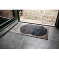 Manhattan Fußmatte Circle – modern, waschbar & rutschfest, beige-anthrazit 50x70...
