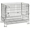 Kongamek Gitterbox verzinkt 1200x800x980mm vorne halb zu öffnen 1000kg Tragkraft