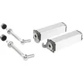 Locinox - Torband Mit Feder Für Gartentore Swing40, F. Vierkantrohr, Länge 130 Mm, Silber