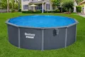 Bestway Stahlwandpool Set Hydrium Ø 488 x 132 cm grau