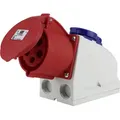 Pce - Cee-kombi-wandsteckdose 1xschutzkontakt 1xcee 32a Rot Stecker & Kupplungen