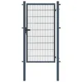 Fischer und Adamek Gartentor Gartentor BASIC Zauntor Gartenpforte, (Breite: 1000 Höhe: 1800), inkl Schließzylinder, 3 Schlüssel schwarz 100 cm x 180 cm