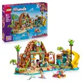 LEGO Friends Familienurlaub im Strandresort - Spielzeug mit 6 Mini-Puppen, Schildkröten- und Delfinfiguren, Eisdiele und Zubehör - Kinder Geschenk für Mädchen ab 8 Jahren - 42673