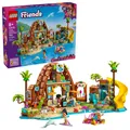 LEGO 42673 Friends Familienurlaub im Strandresort, 6 Spielfiguren, Delfin