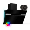 Kopffrei-Dunstabzugshaube Wand-Abzugshaube 60 cm 600 m³/h Abzug LED leise EEK A