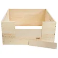 Schecker Welpen - Wurfkiste - Wurfbox - Welpenbox aus hochwertigem Naturholz 80x 80 x 38 cm