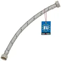 KOTARBAU® Flexschlauch 3/8 Zoll - Wasserschlauch - 30 cm - Panzerschlauch - 3/8“ x 3/8“ - Anschlussschlauch für Armatur - Schlauch Für Wasserhahn - Edelstahlummantelt - Silber