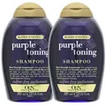 OGX Haarshampoo 2 x OGX Purple Toning Shampoo Anti Gelbstich Feuchtigkeitsspendend Sil
