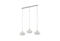 Lucande Hängeleuchte Sharvil, Glas Weiß IP20, 3 x 15 W LED