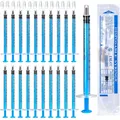 40 Pack 1ml Spritze Kleine Steril, Plastik Spritzen Mit kappe, Dosier Spritze