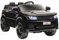 HOMCOM Kinder Elektroauto, SUV mit Fernbedienung, Musik, bis 5 km/h, Schwarz