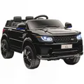 Kinder Elektroauto, SUV mit Fernbedienung, Musikfunktion, bis 5 km/h, Schwarz