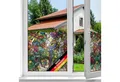 d-c-fix Fensterfolie selbstklebende Sichtschutzfolie Tulia Deko Folie für Fenster, Glatt, Buntglasfolie - Zuschneidbar & rückstandslos entfernbar