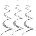 3er Set Windspirale Vogelabwehr Reflektierend Vogelschreck Spirale Windspiel
