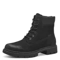 Tamaris COMFORT Damen Winterstiefeletten zum Schnüren Gefüttert Wasserabweisend, Schwarz (Black Nubuk), 37 EU