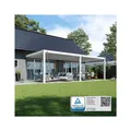 Weide Deluxe Plus Wand Pergola Voll Aluminium 4 x 8 M Lamellendach Weiß?