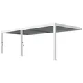 Weide Pergola Deluxe Plus Wand Pavillon Terrassenüberdachung Aluminium 4 x 8 M, BxTxH: 800x400x255 cm weiß 800 cm x 255 cm x 400 cm
