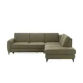 Ecksofa  Cosima II ¦ grün ¦ Maße (cm): B: 284 H: 90 T: 249.0