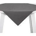 Pichler Tischwäsche Cordoba Mitteldecke 100x100 cm | granit - grau