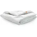Bettdecke 155 x 200 cm, leichte Sommerdecke, 100% Mikrofaser, Allergiker geeignet, sleepling Basic 100 - Weiß